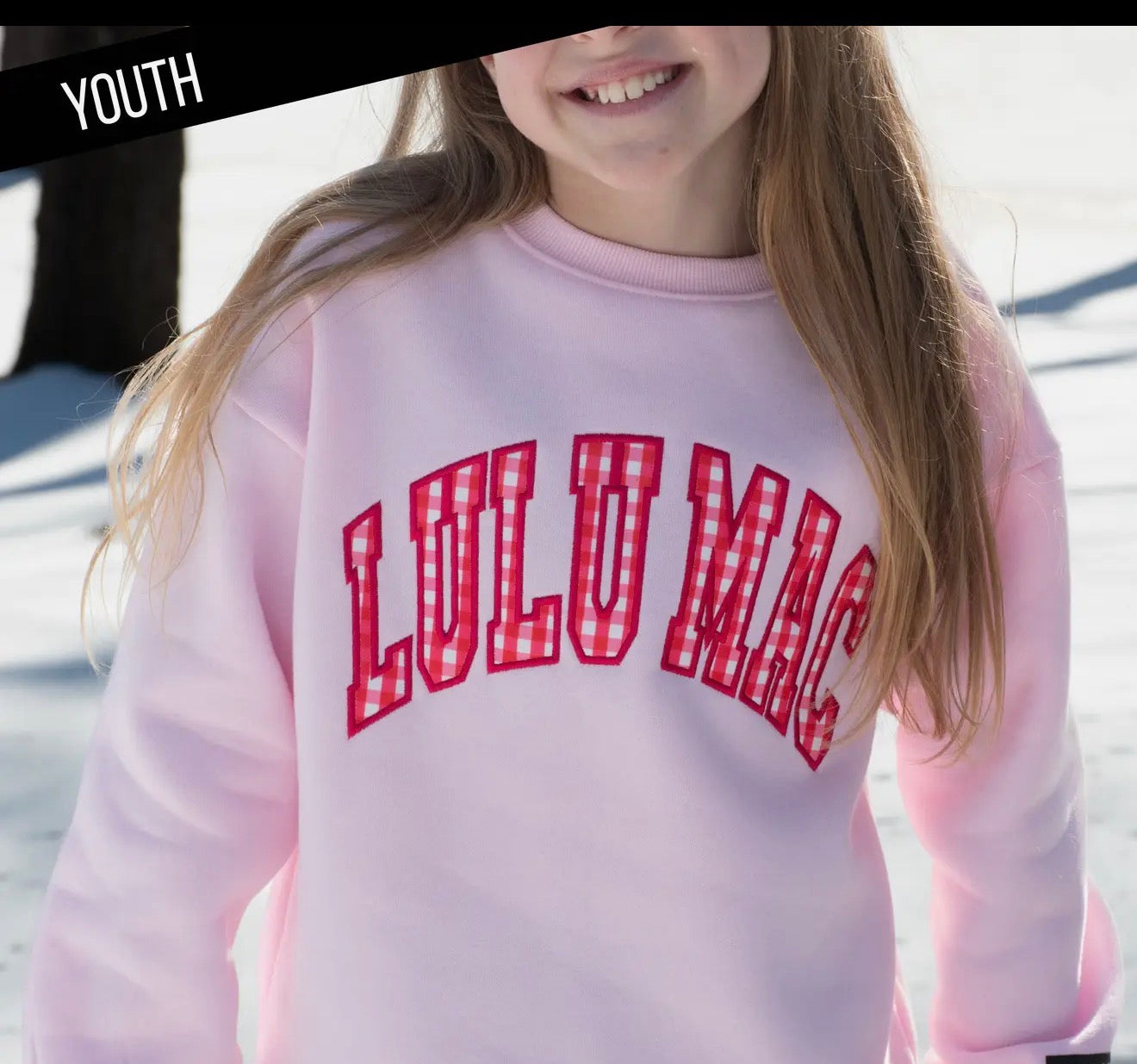 Lulu Mac Kids Gingham Sweatshirt