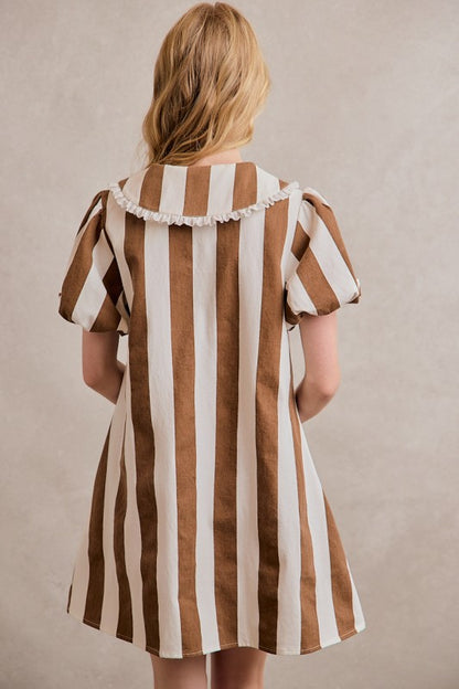 Brown Sugar Striped Dress