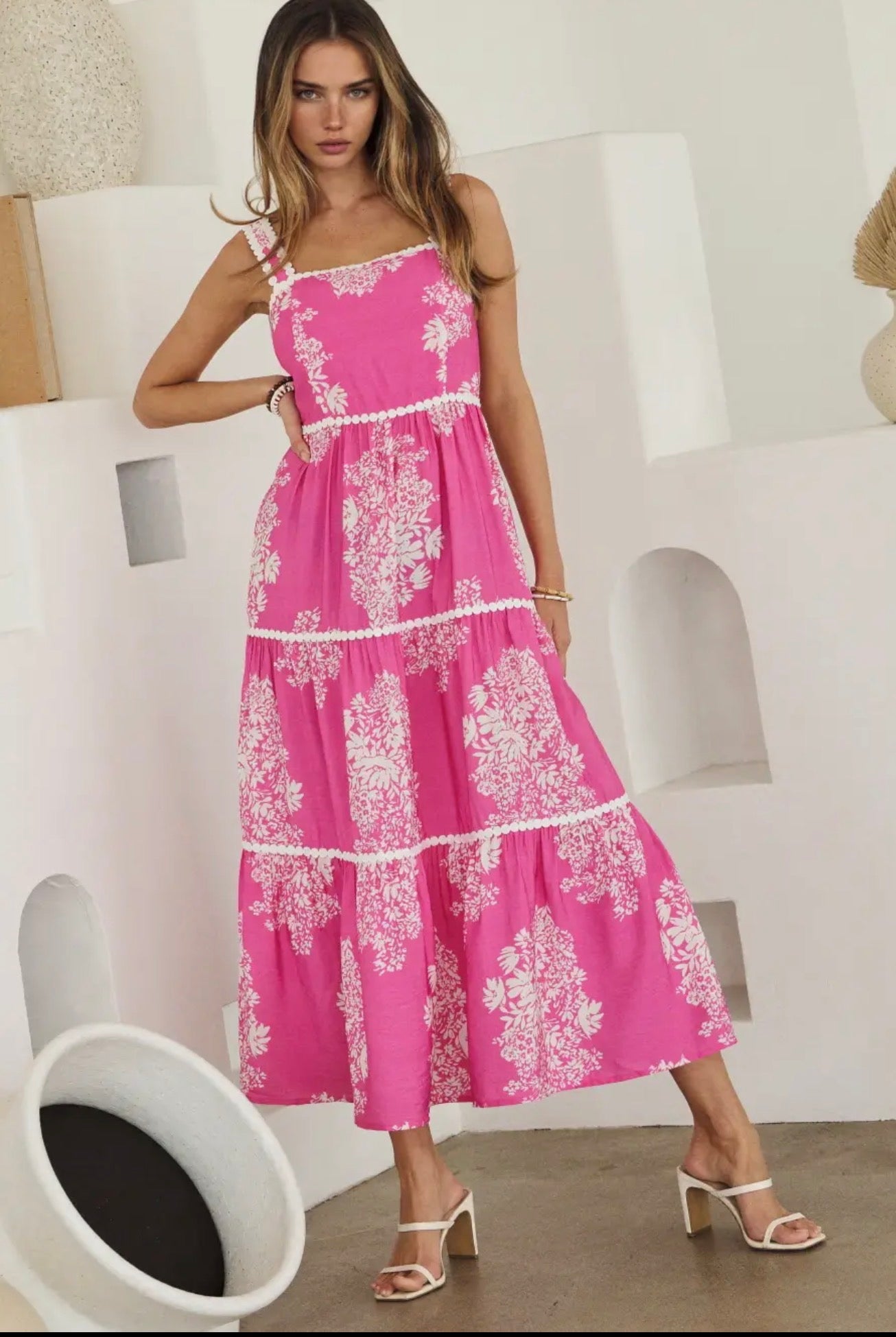 Barbie Blooms Midi Dress