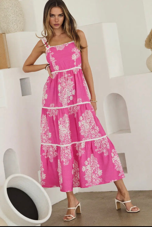 Barbie Blooms Midi Dress