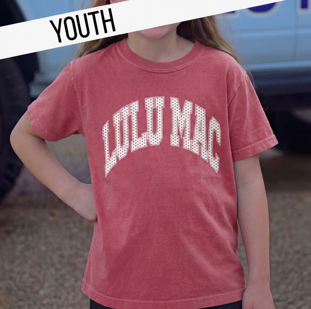 Lulu Mac Youth Crimson Dot Tee