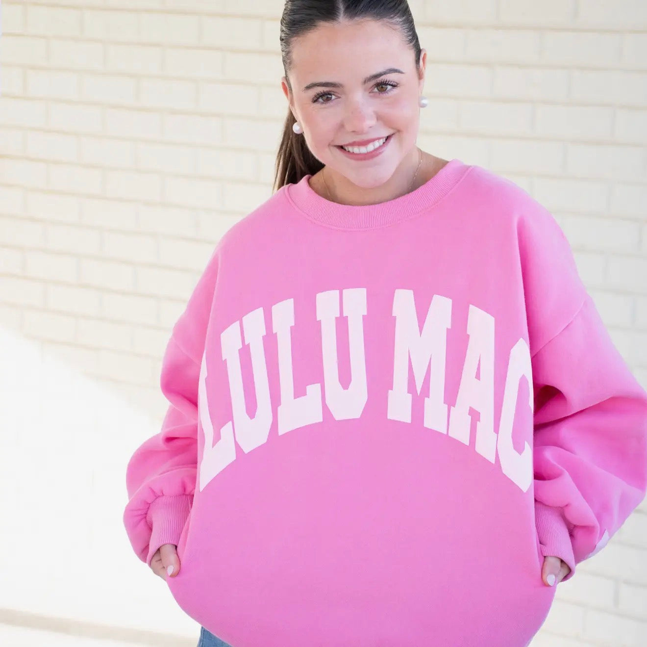 Lulu Mac Pink/Puff Sweatshirt
