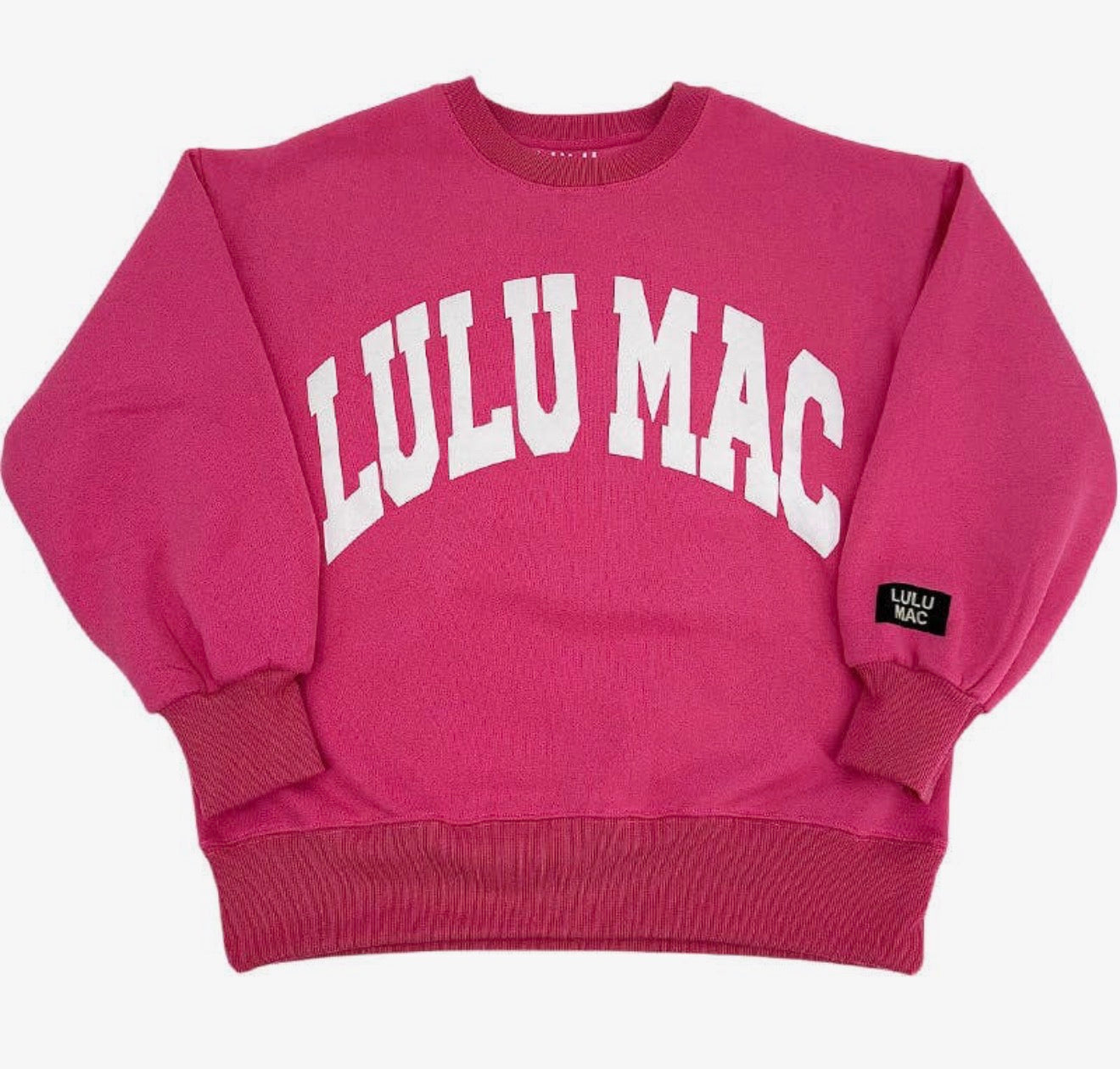 Lulu Mac Hot Pink Puff Sweatshirt