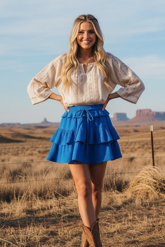 Blue Blitz Skort