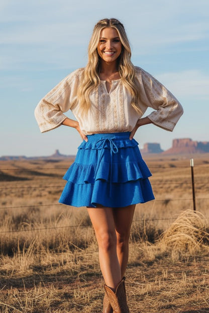 Blue Blitz Skort