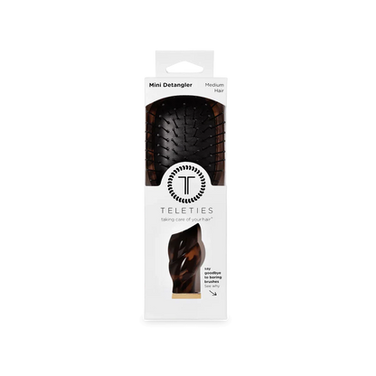 Teleties Mini Detangler Hair Brush for Medium Hair - Tortoise