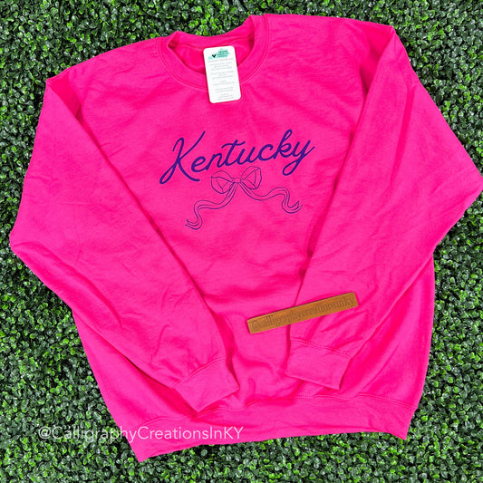 Pink Kentucky Bow Sweatshirt