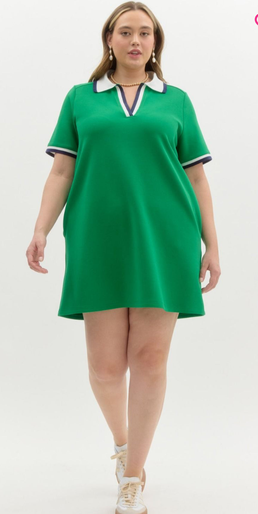 Pullover Tennis Dress-Green