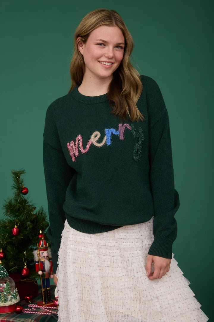 Merry Tinsel Graphic Sweater