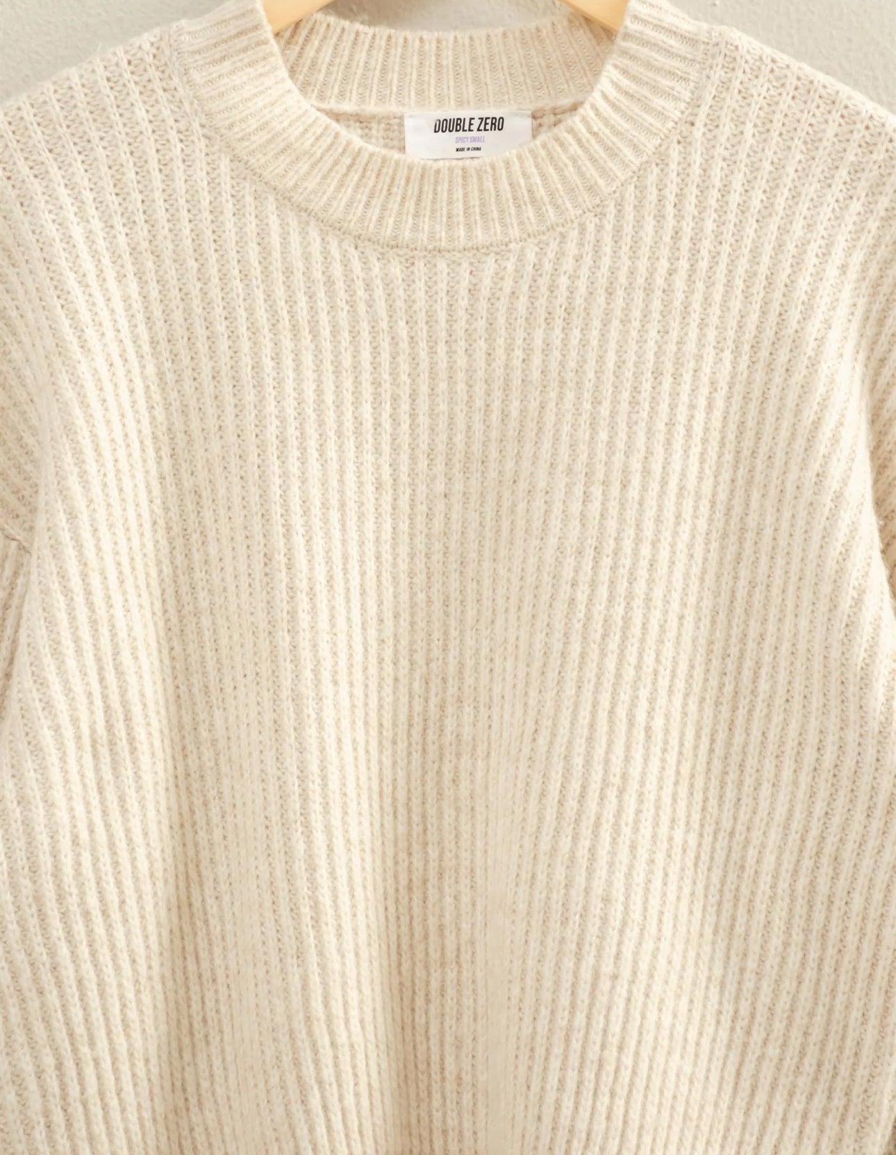 Relax Fit Ribbed Sweater - Talk of the Town