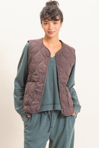 Hyfve-Quilted Vest With Pockets