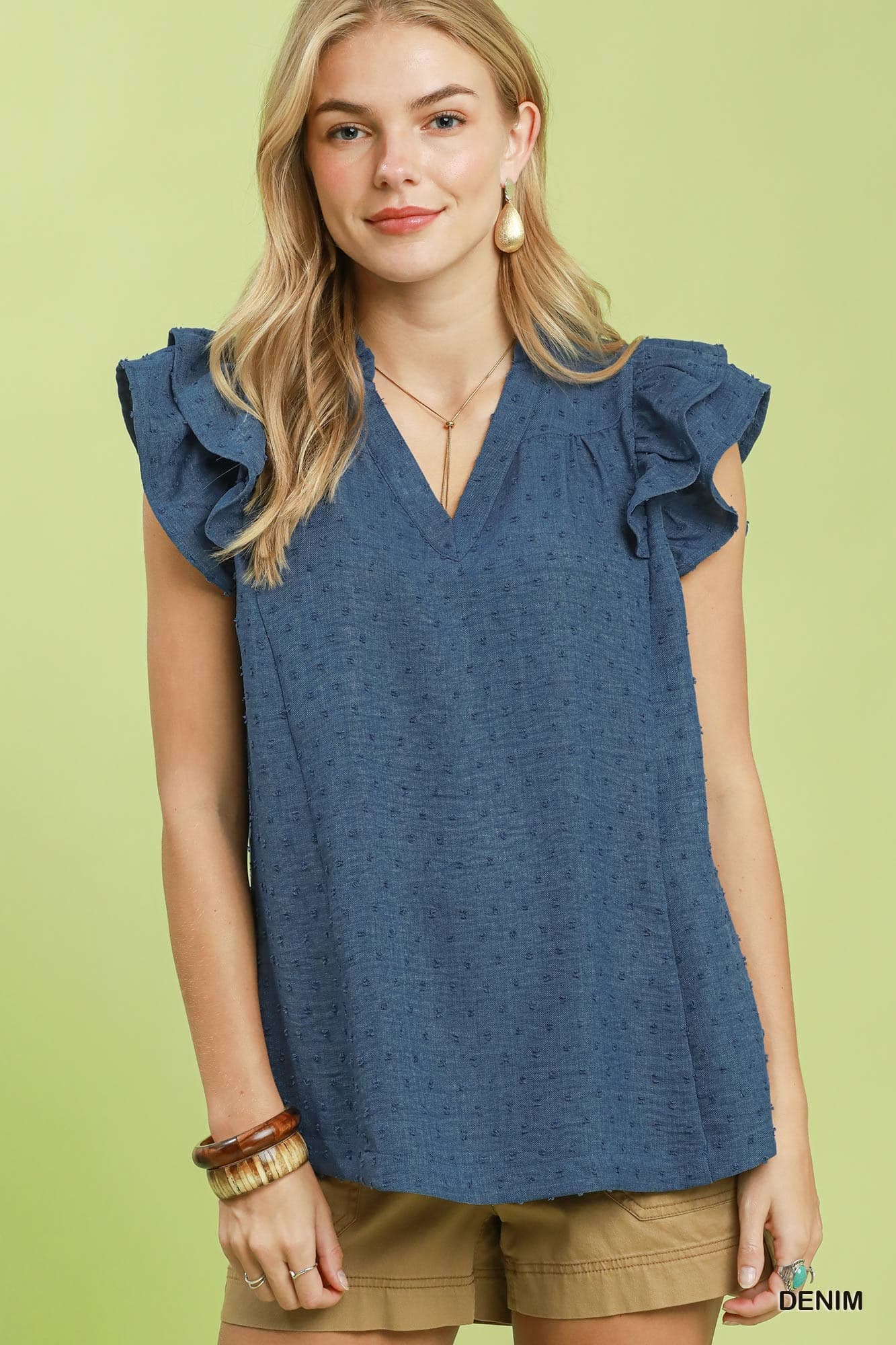 Umgee-Botanical Print Blouse