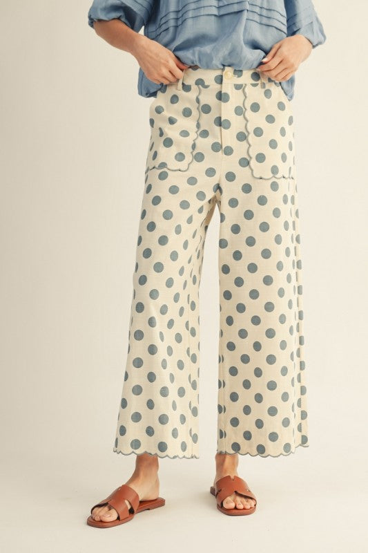 Blue Skies & Polka Dot Pants