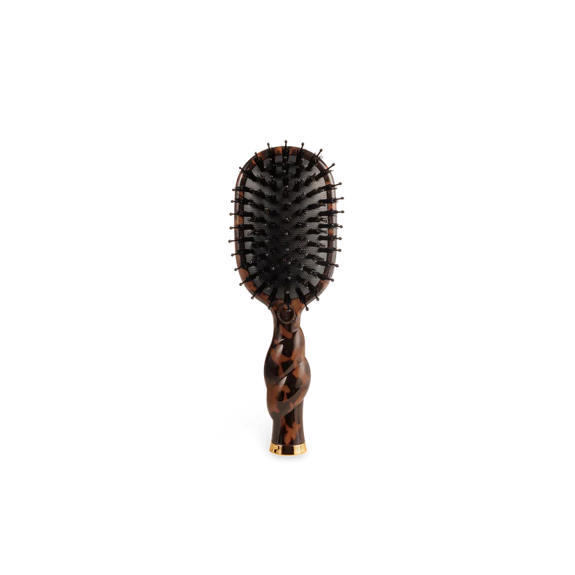 Teleties Mini Boar Bristle Hair Brush - Tortoise