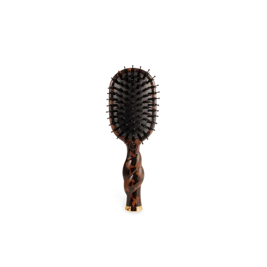 Teleties Mini Boar Bristle Hair Brush - Tortoise