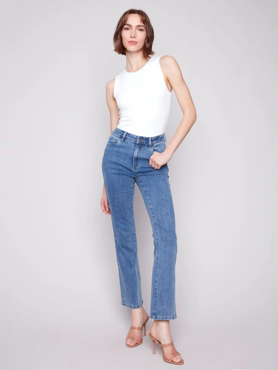 BB - Celine Flare Leg Jeans - Medium Blue