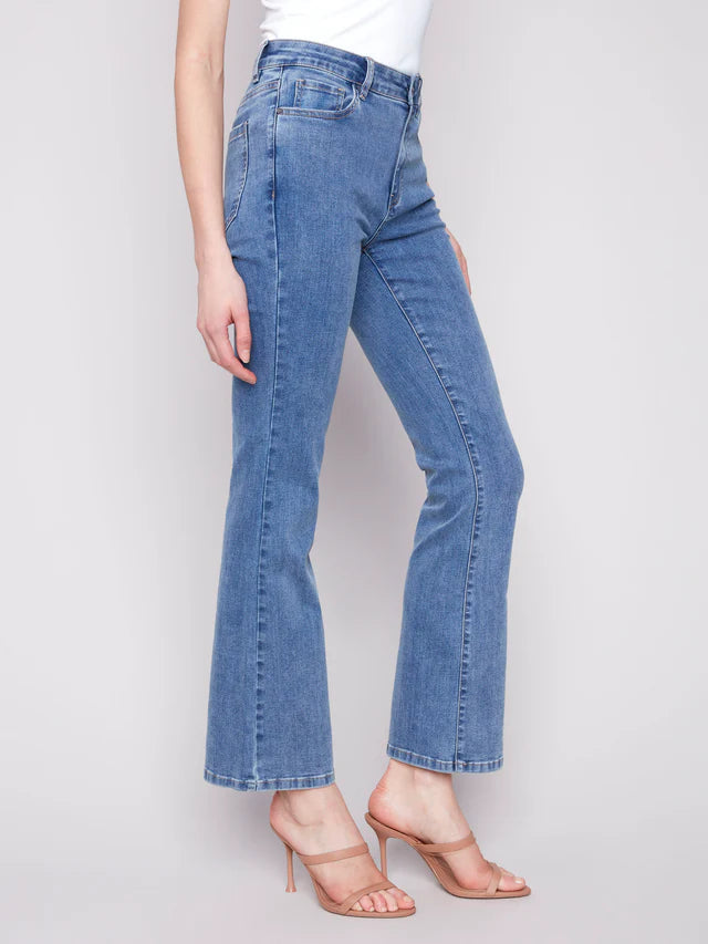 BB - Celine Flare Leg Jeans - Medium Blue