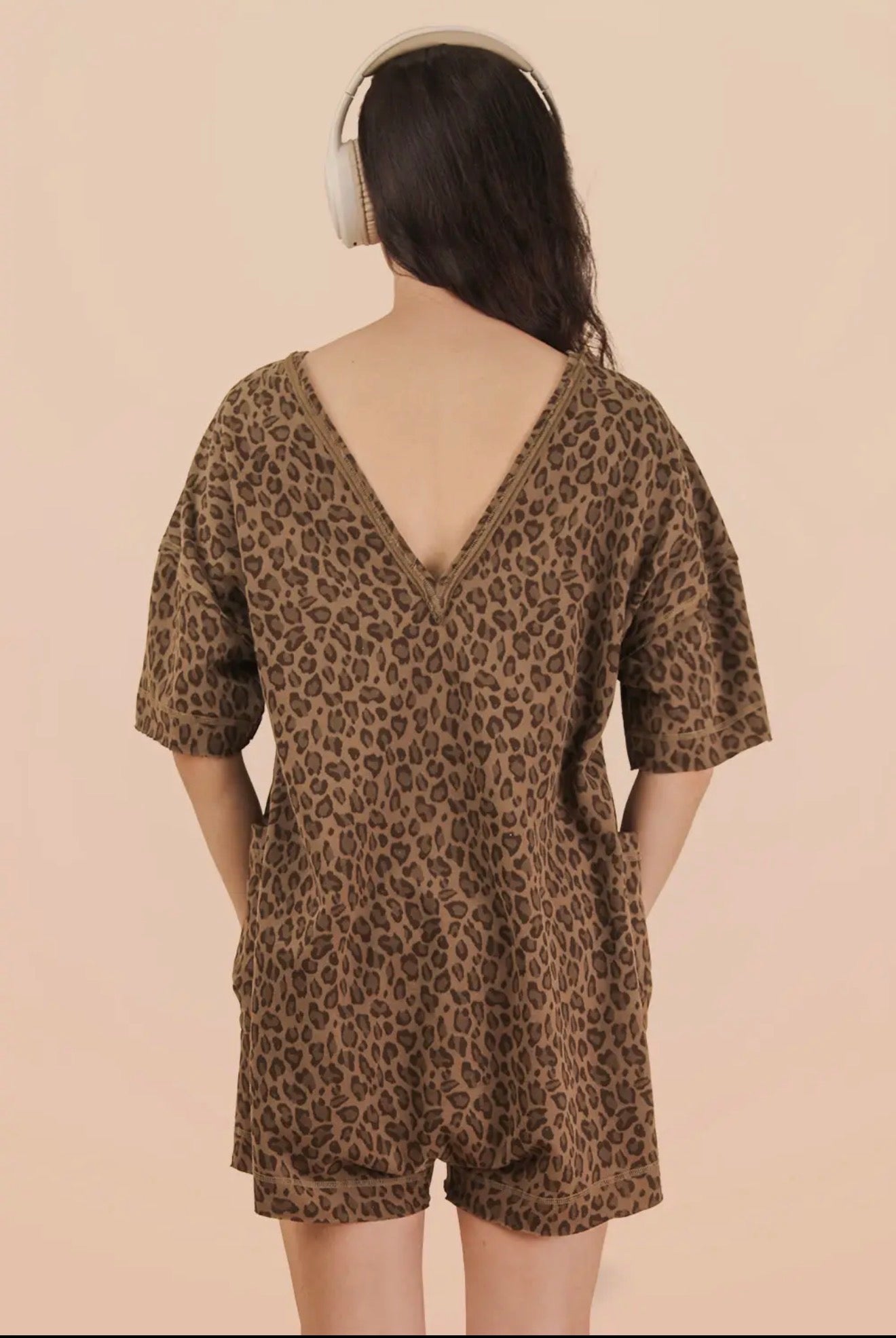 The Leopard Lounge Romper