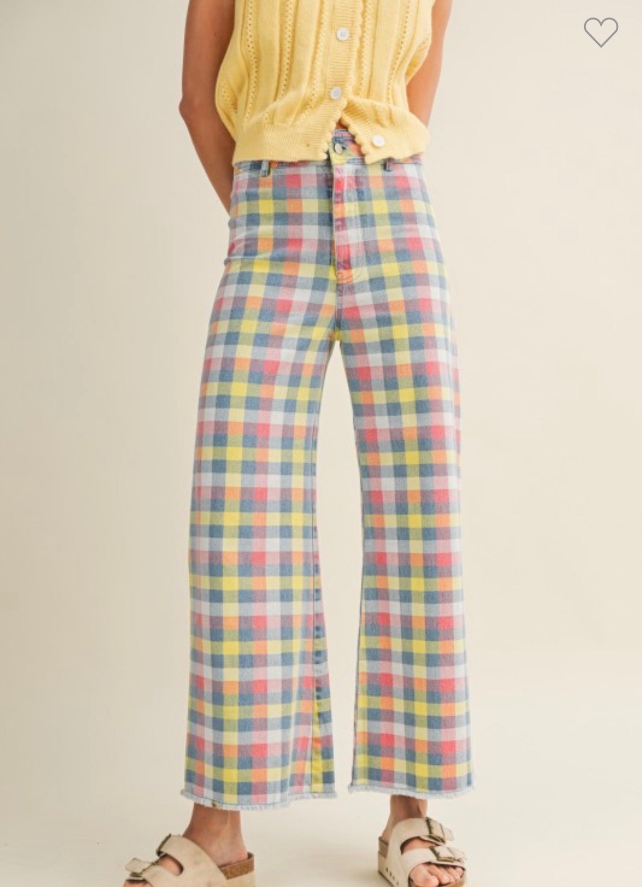 Sunny Days Plaid Pants