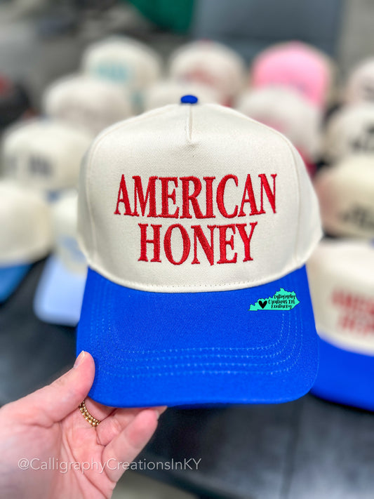 American Honey Embroidered Trucker Hat