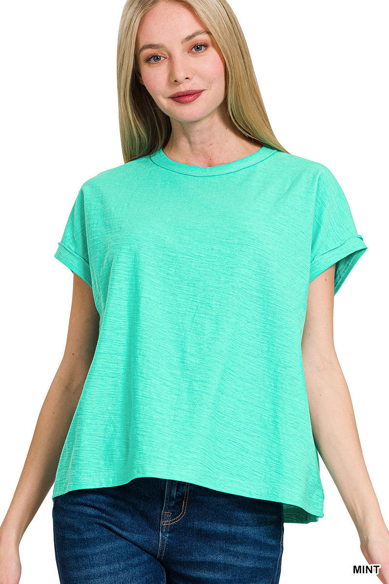 Round Neck Short Sleeve Tee