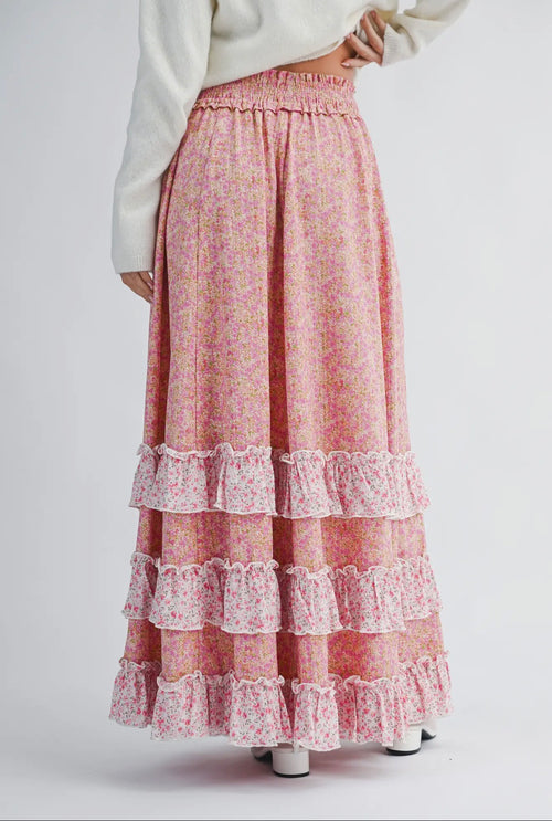 Blushing Garden Maxi Skirt