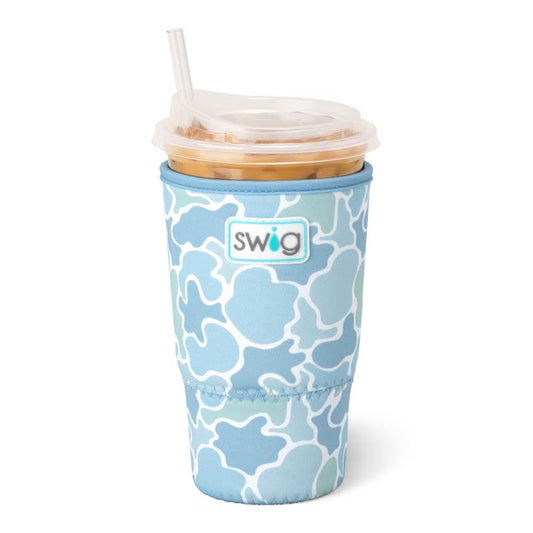 Saltwater Camo Large Swig Iced Cup Coolie
