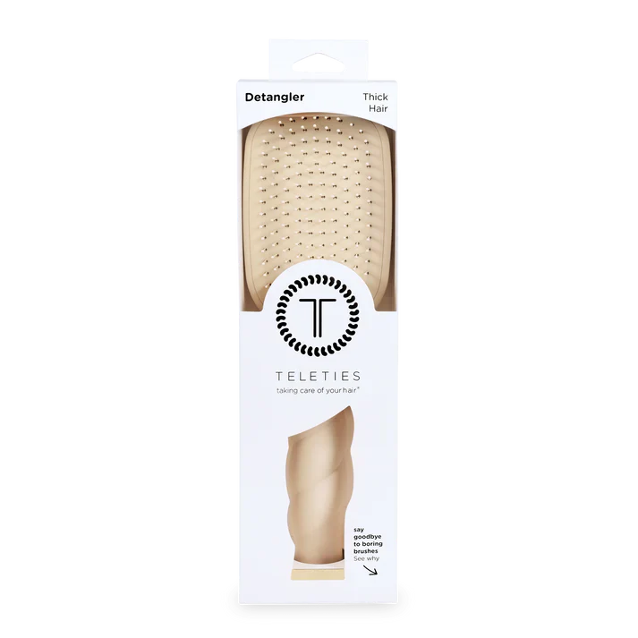 TELETIES Detangler Hair Brush for Thick Hair – Tan