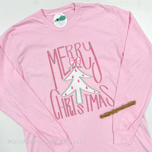Wacky Merry Christmas LS CC Tee