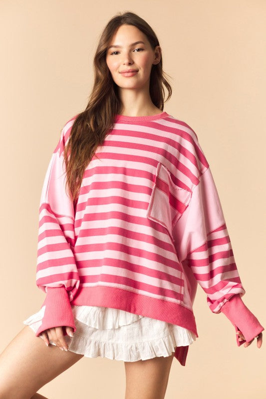 Weekend In Stripes Sweatshirt