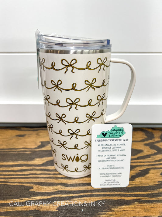 Pretty In Pearl 22 oz Swig Travel Mug