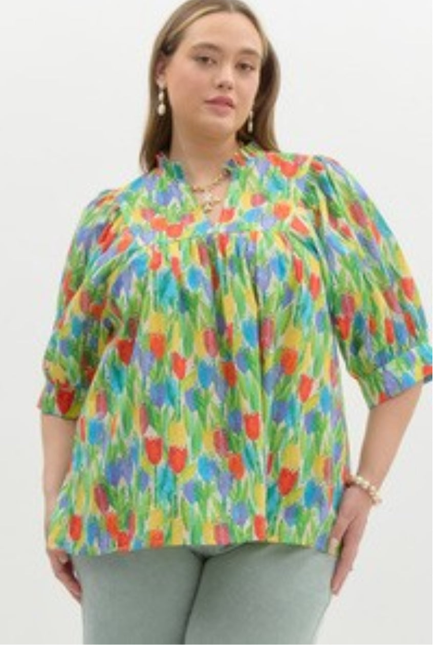 Tulip Garden Blouse