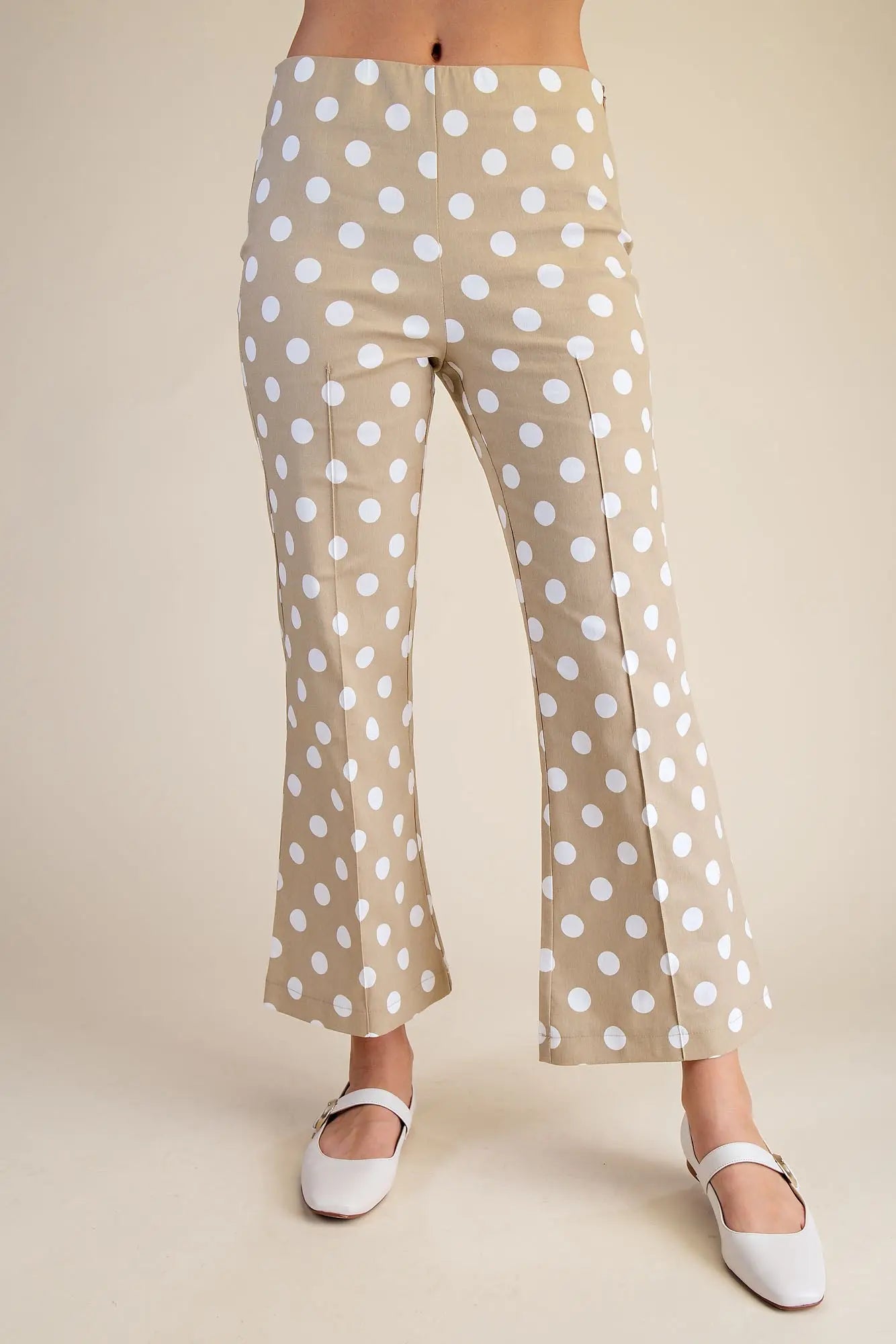 Flare Crop Dot Pants