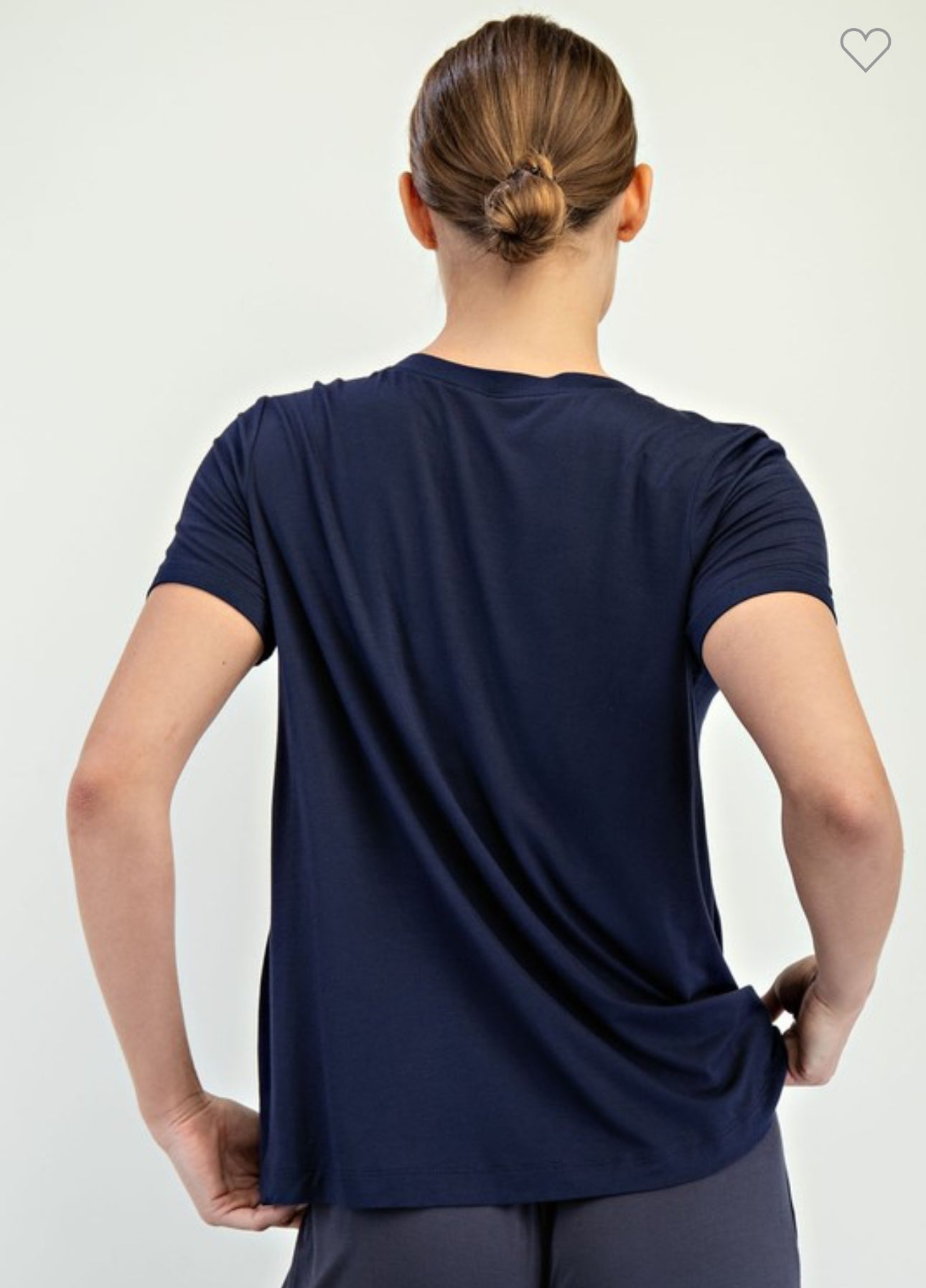 Viscose Modal Short Sleeve Top