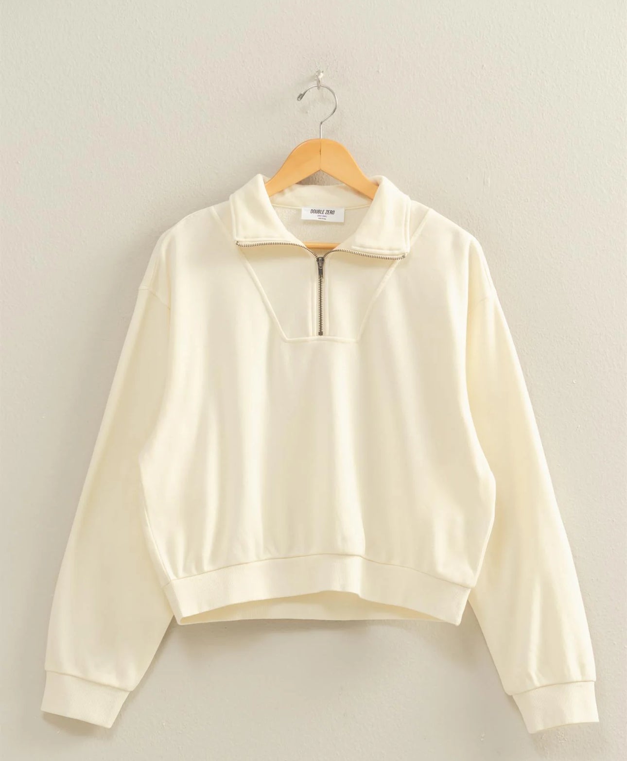Cozy high-neck 1/2 Zip Sweatshirt - Talk of the Town