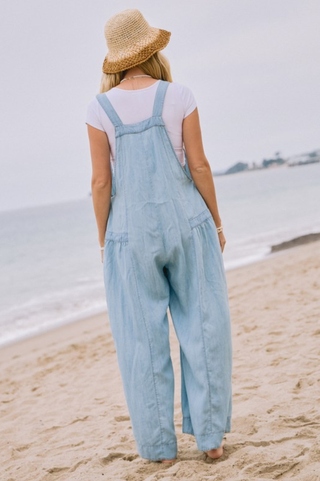 Acid Washed Barrel Jumpsuit