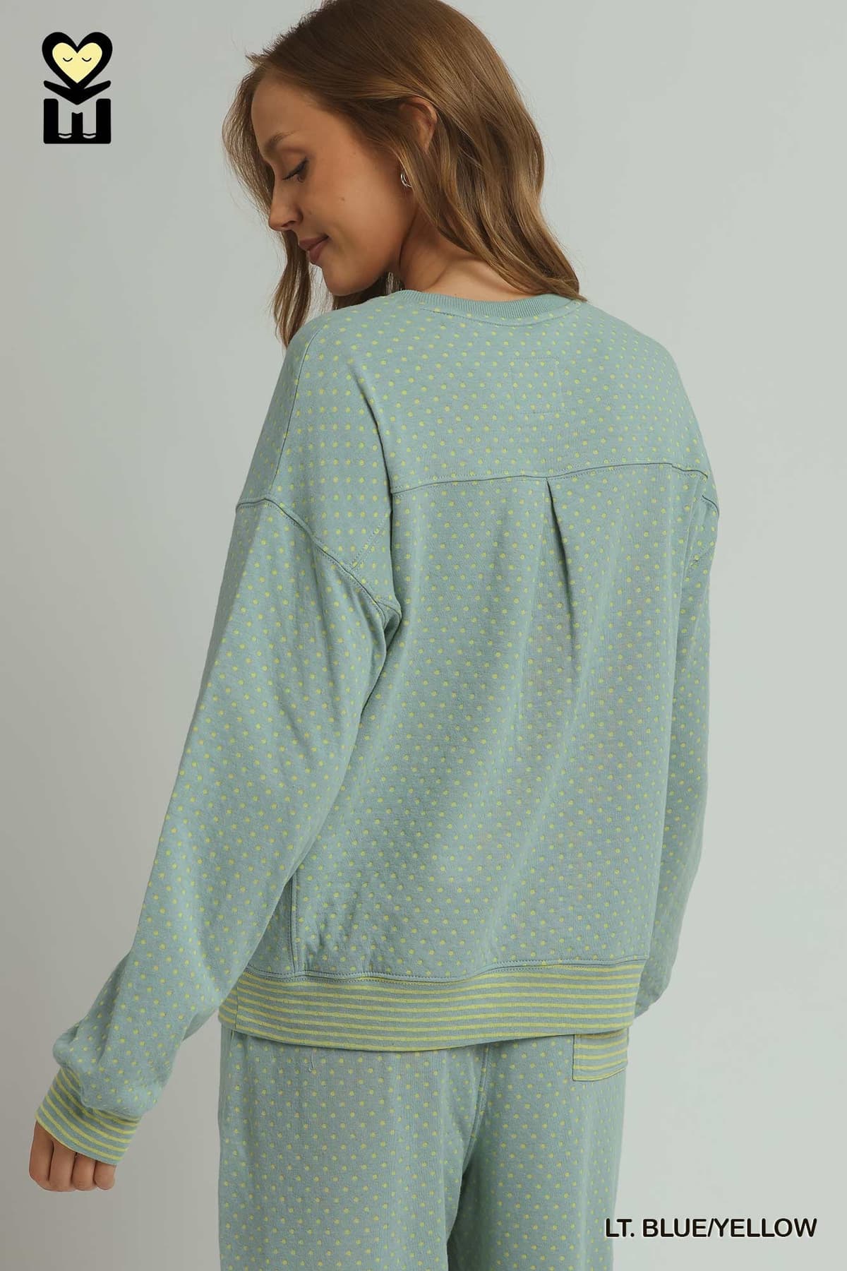 Umgee-2 piece set polka dots & stripes