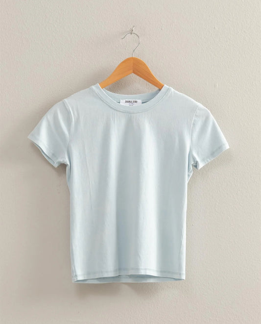 Acid Washed Tee-Ice Blue