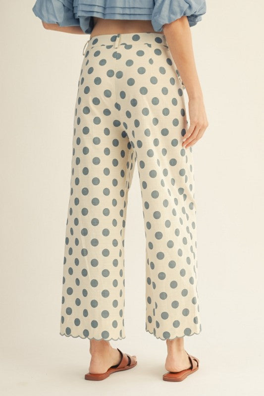 Blue Skies & Polka Dot Pants