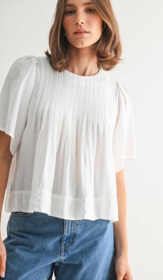 Pin Tuck Detail Blouse
