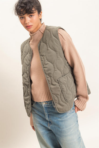 Hyfve-Quilted Vest With Pockets
