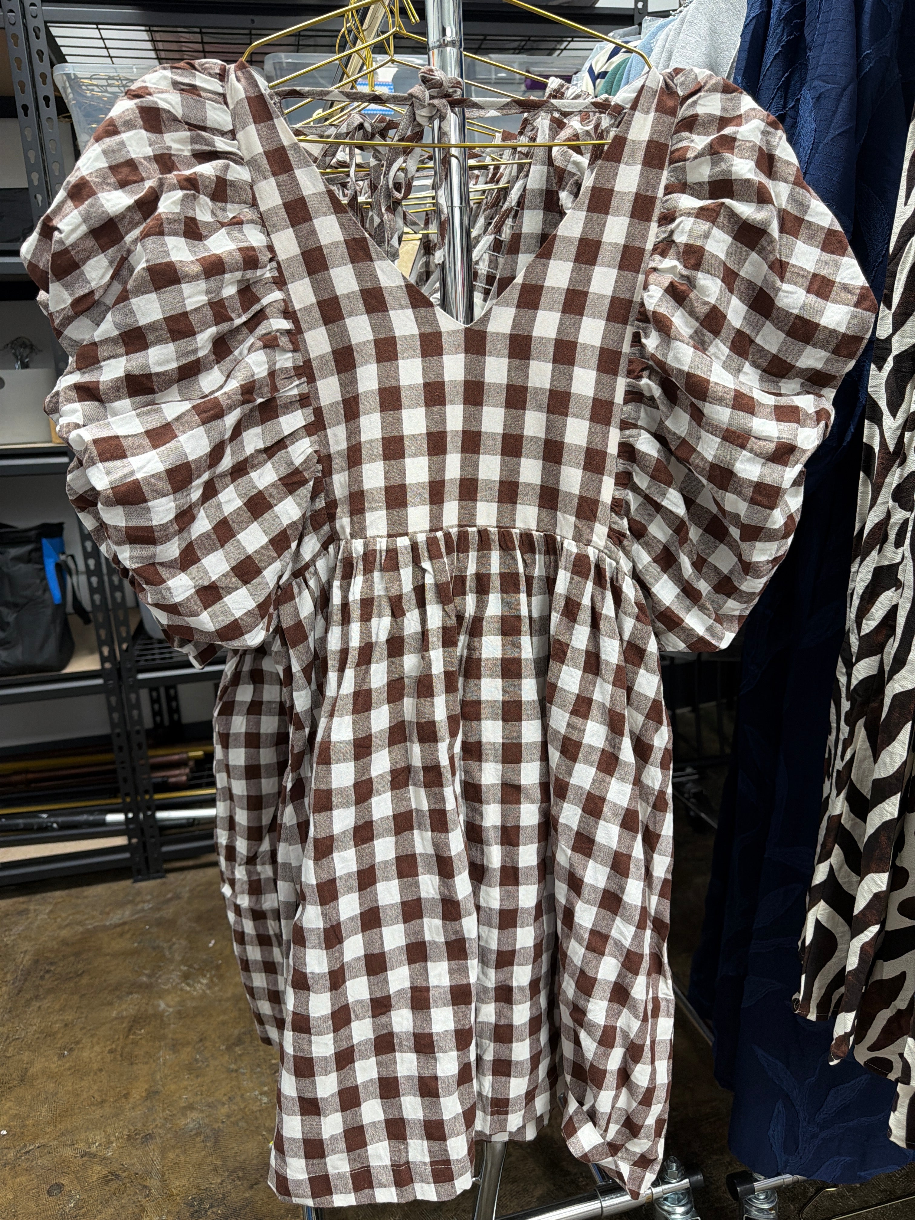 Cocoa Check Dress