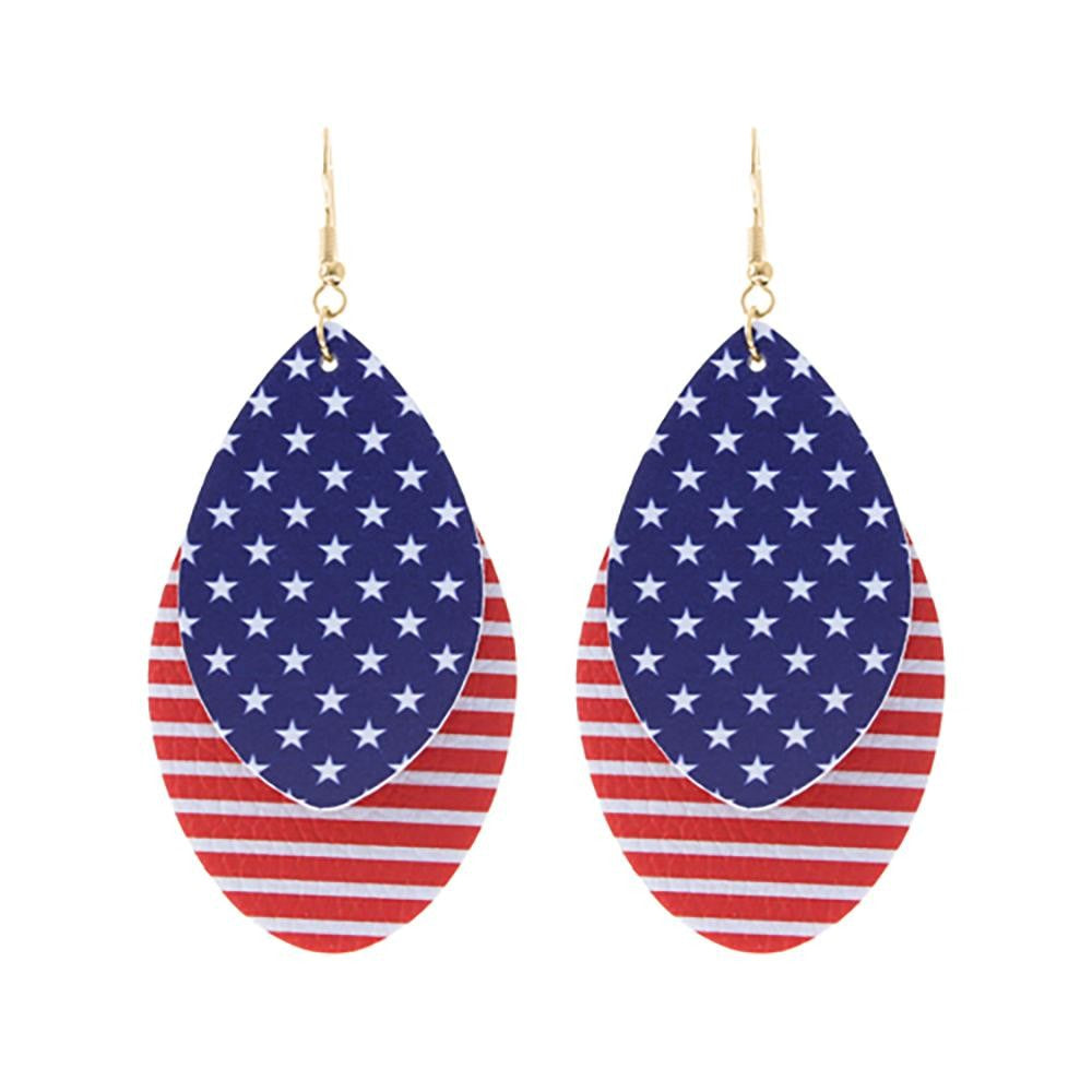 USA Teardrop Earrings
