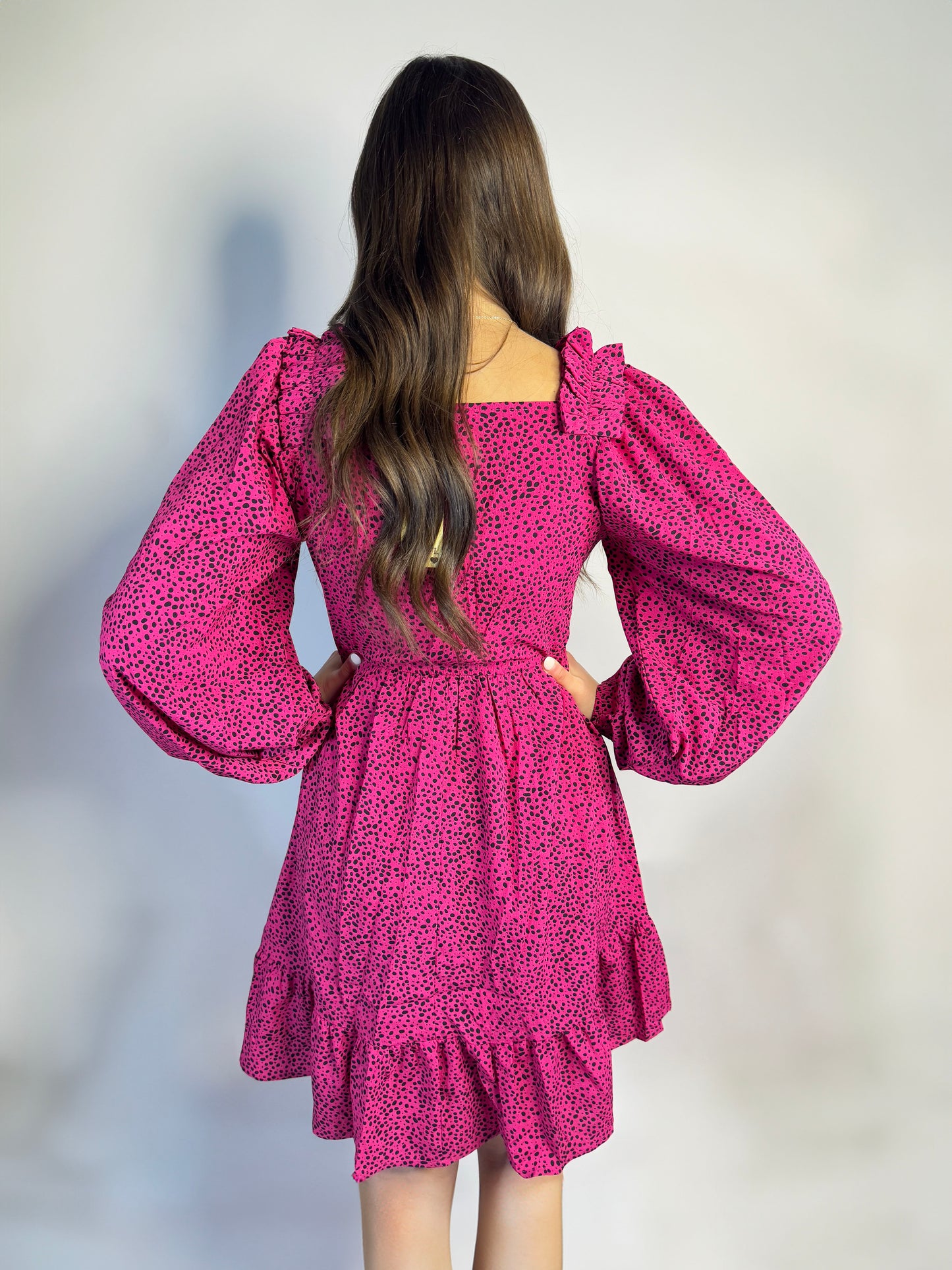 Pink Spotted Dress