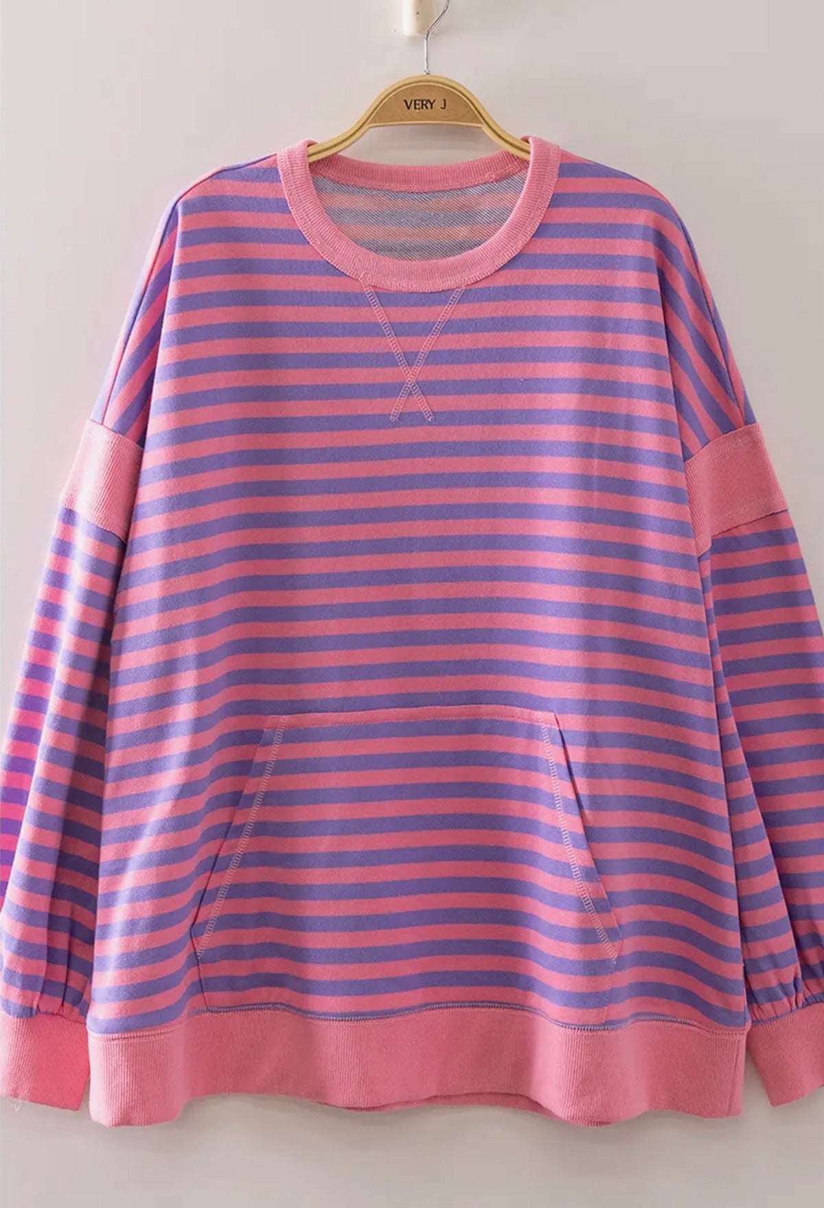 Very J Colorblock Striped Top