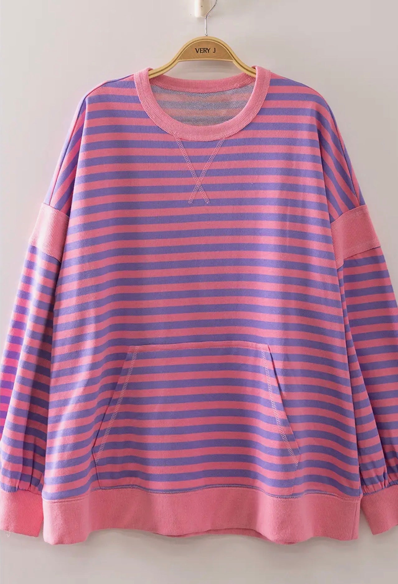 Very J Colorblock Striped Top
