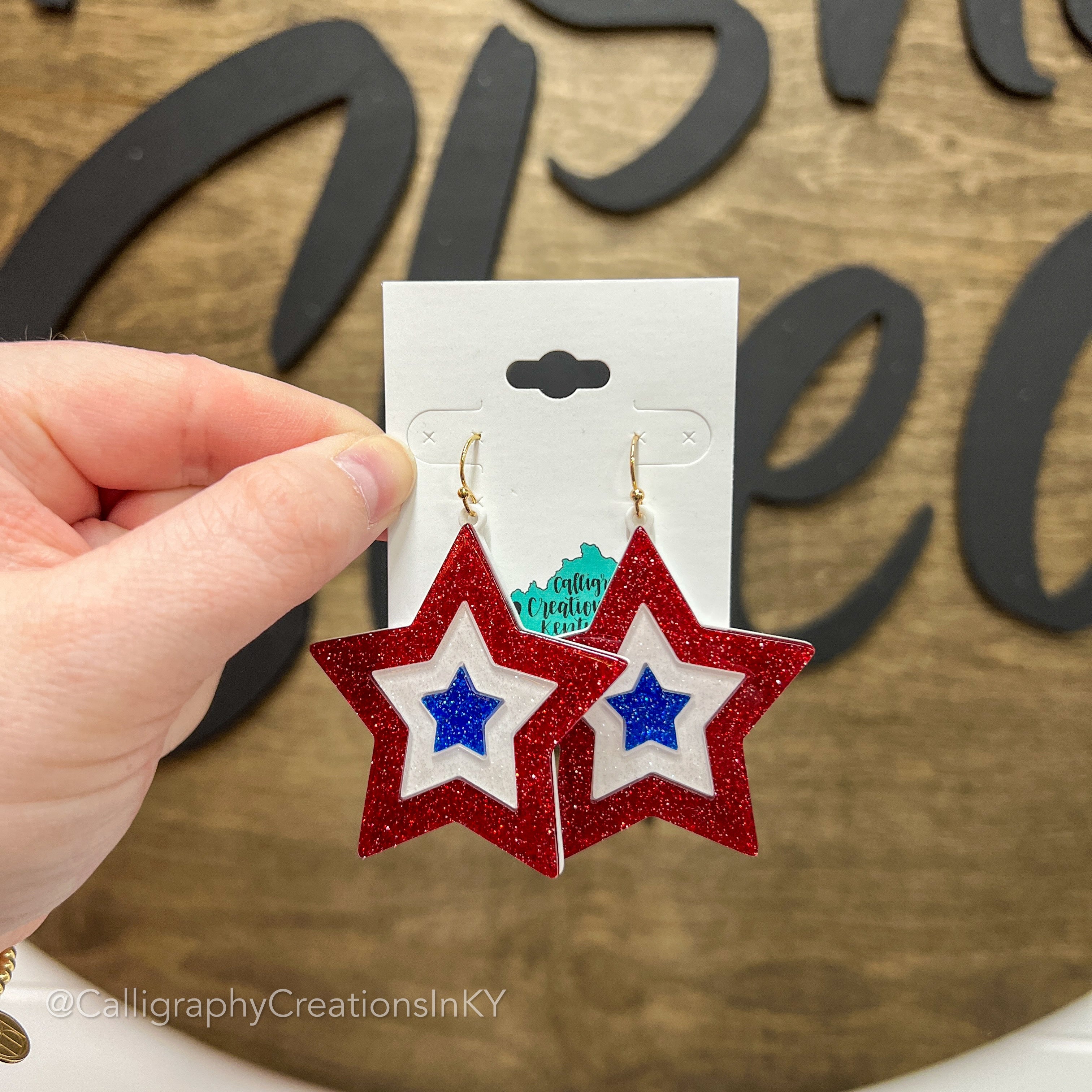 Triple Star Earrings