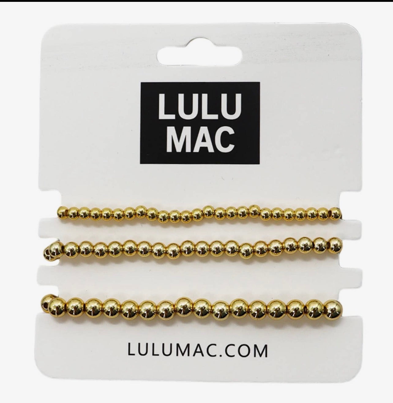 Lulu Mac Gold Beaded Bracelet Set