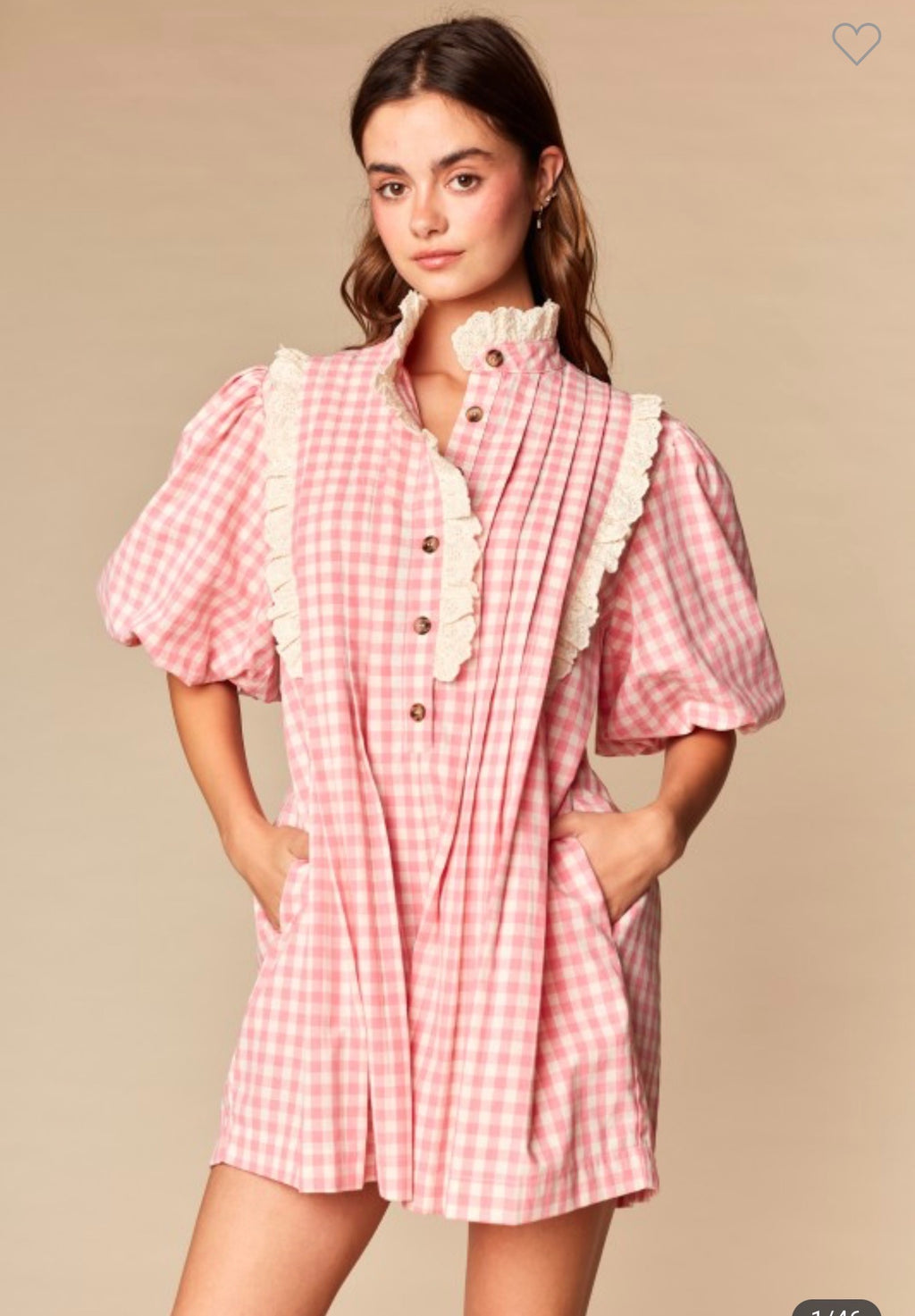 The Heirloom Gingham Romper