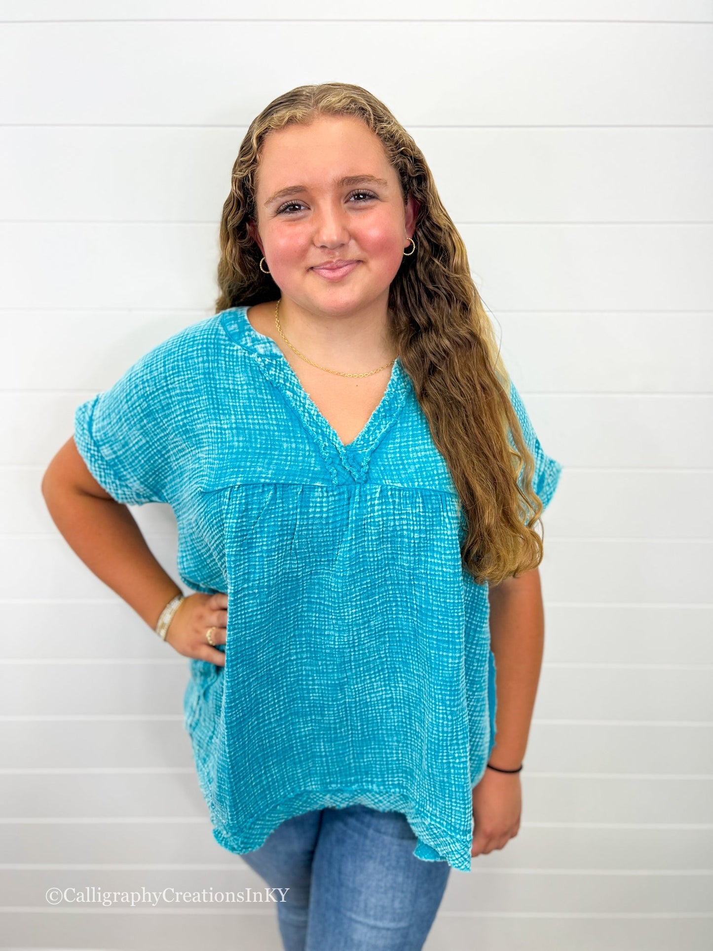 Teal | Karla Top